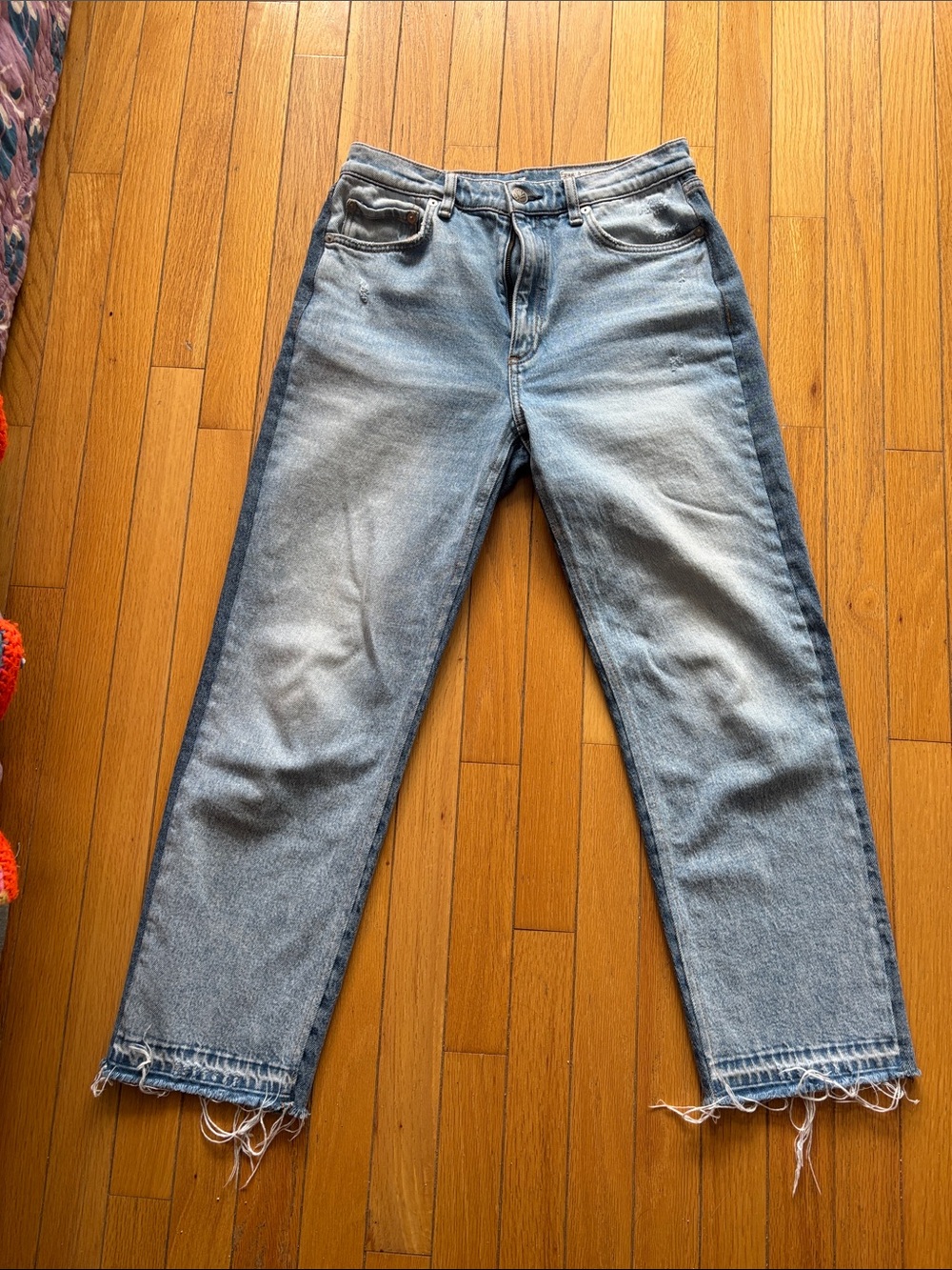 Rag & Bone Harlow Light Blue women's Straight-Leg Jeans